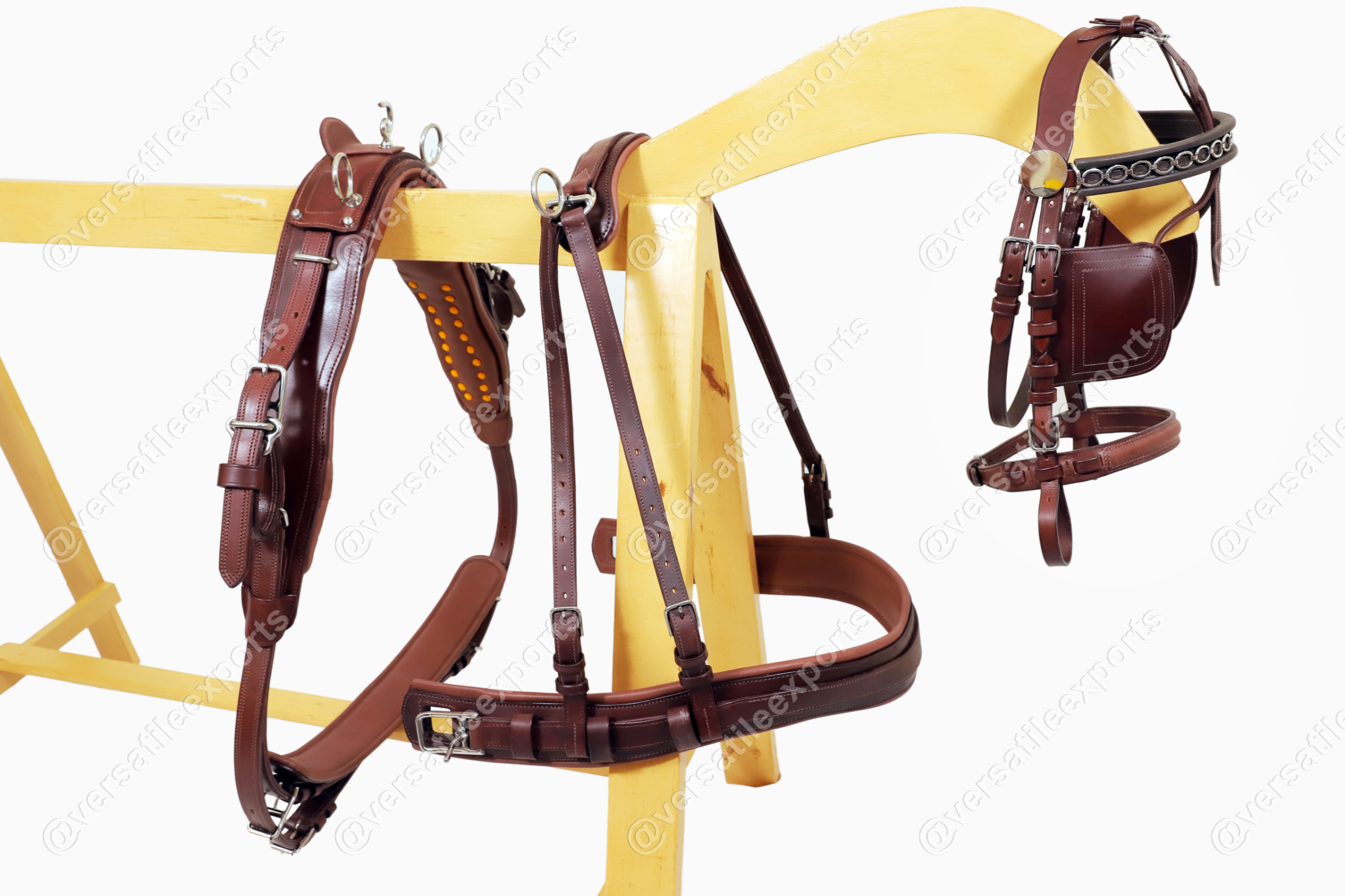 Driving Harness with straight Breastplate